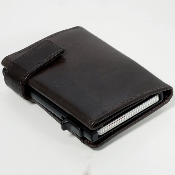 Porte-cartes RFID Click&Go Marron foncé