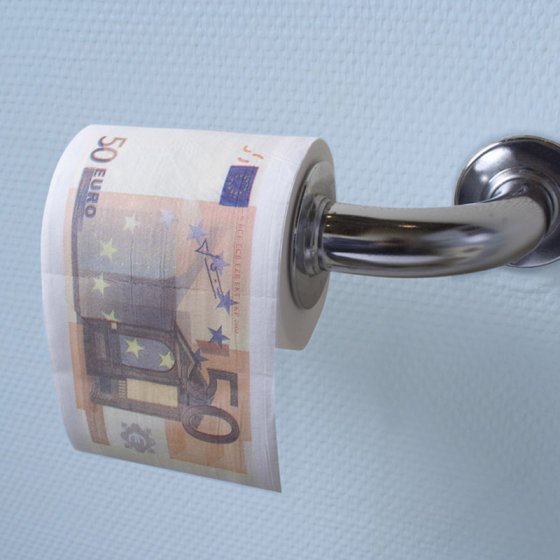 2er Set Toilettenpapier 50 €-Schein 