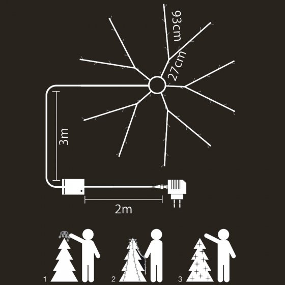 Selbstschmückende LED-Lichterkette 