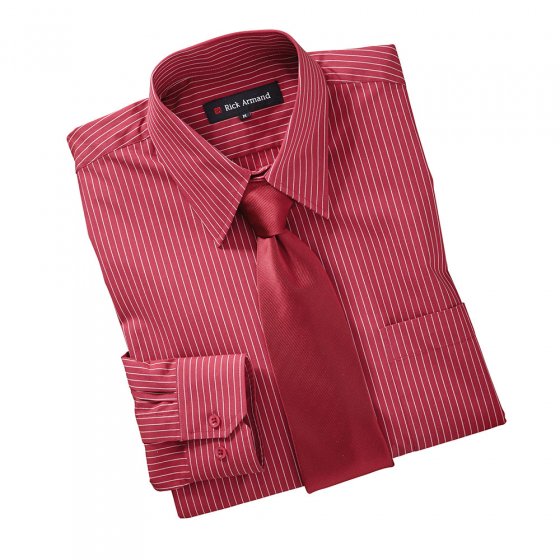 Hemd mit Krawatte,bordeaux,XL XL | Bordeaux