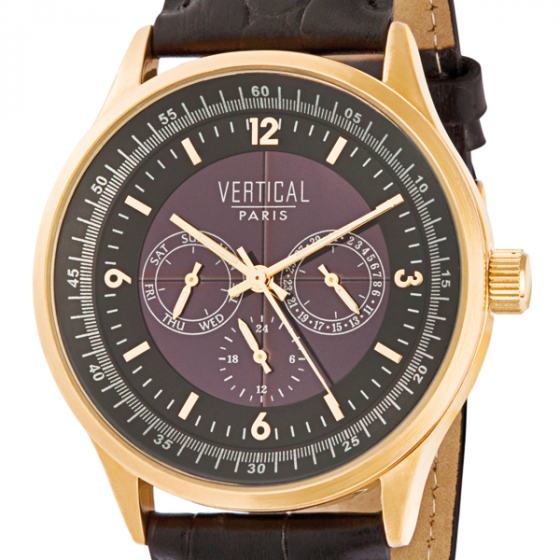 Montre homme solaire « VERTICAL » 