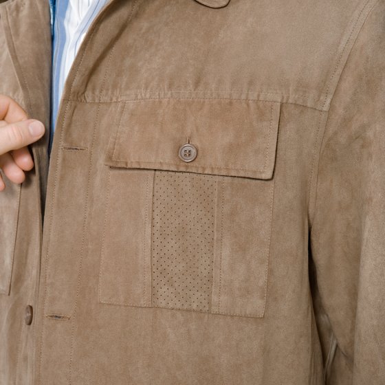 Mikrovelours-Hemdjacke 