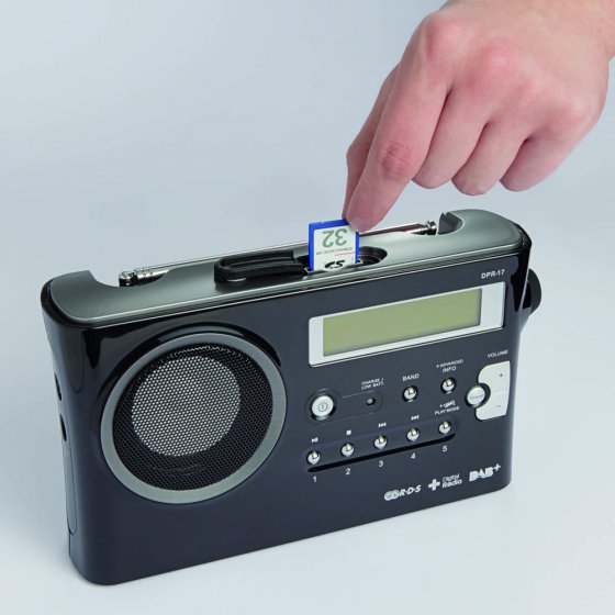Tragbares DAB-Radio mit Aufnahmefunktion 