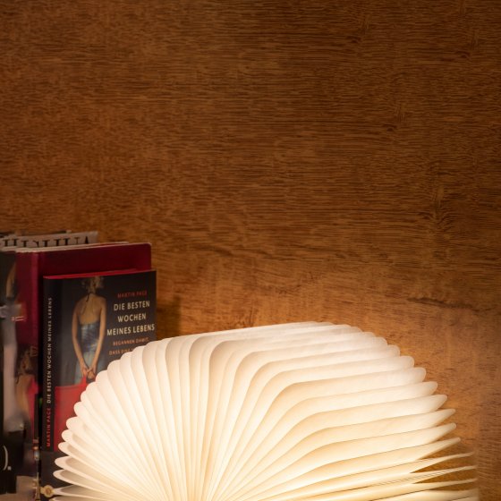 Lampe LED pliante en forme de livre 