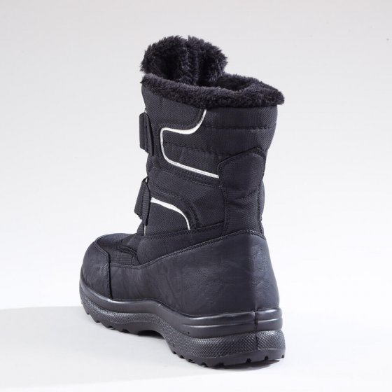 Thermo-Klettstiefel, schwarz 40 | Schwarz