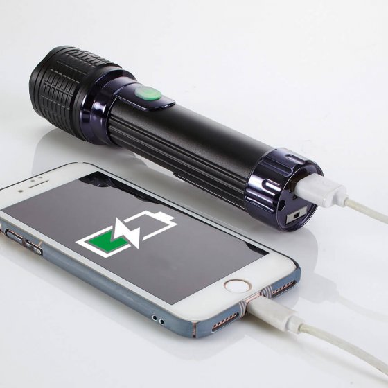 Lampe de poche rechargeable  "multi action" 