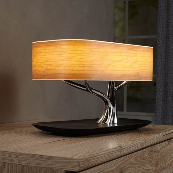 Lampe en merisier en forme d’arbre 