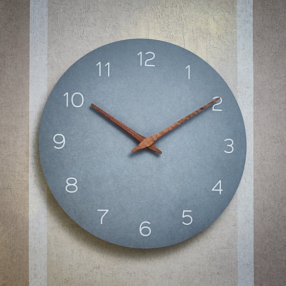 Lautlose Holz-Wanduhr 