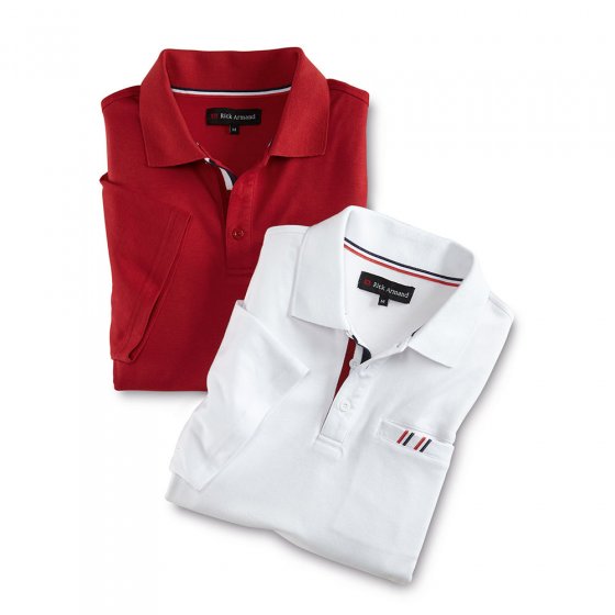 Interlock Poloshirt, rot L | Rot