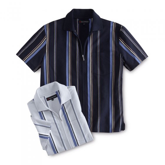 Poloshirt mit Ganzreißverschluss