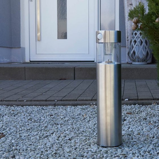 Lampe solaire en inox