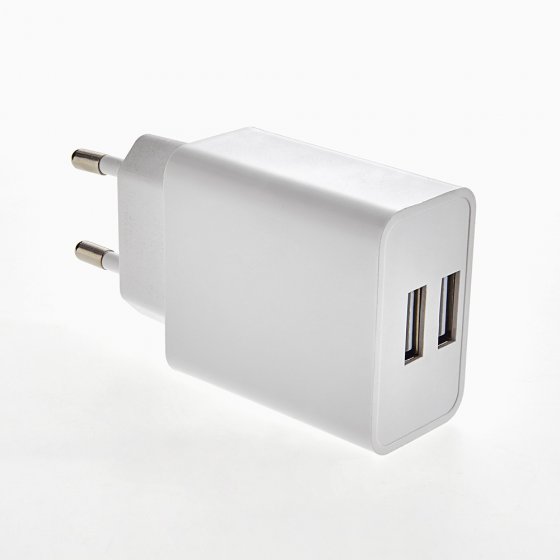 Duo-USB-Steckdosenadapter 