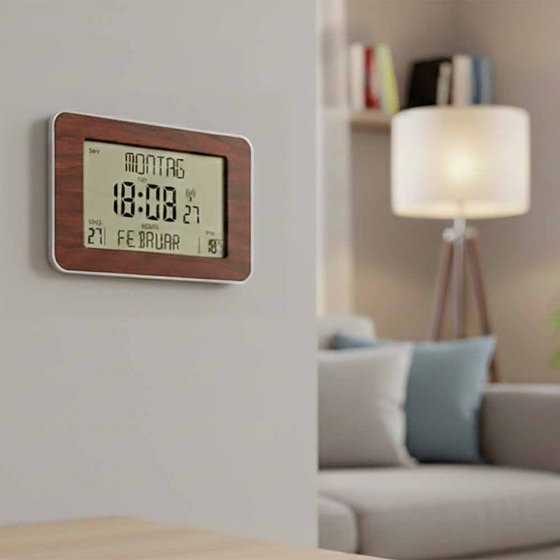 Funkgesteuerte Kalenderuhr 