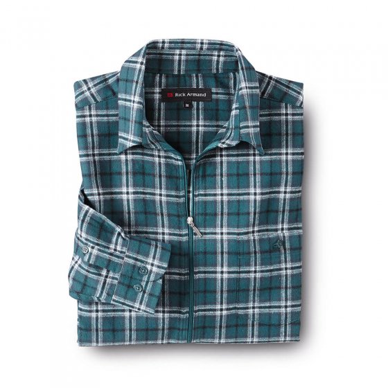 Chemise de flanelle zippée 