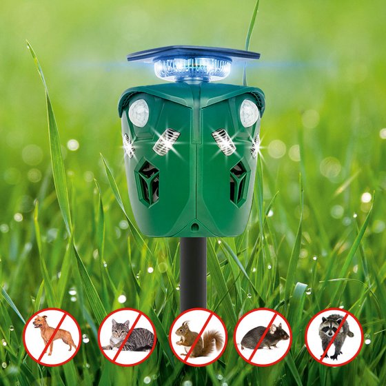 Solar-Ultraschall-Tiervertreiber 360° 