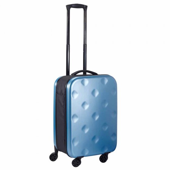 Ultraflacher Rollkoffer Blau