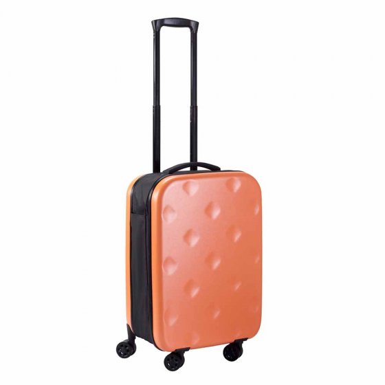 Ultraflacher Rollkoffer Orange