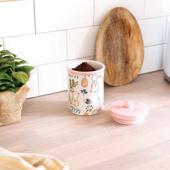 Keramik-Kaffee-Dose "Ostern" 