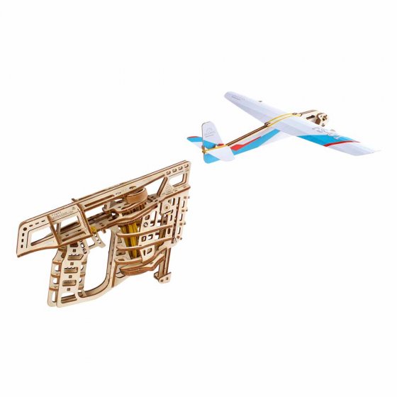 Maquette en bois : lanceur d'avion 