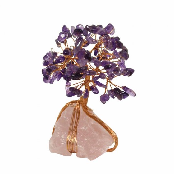 Décoration lithothérapie « Arbre d'améthyste »