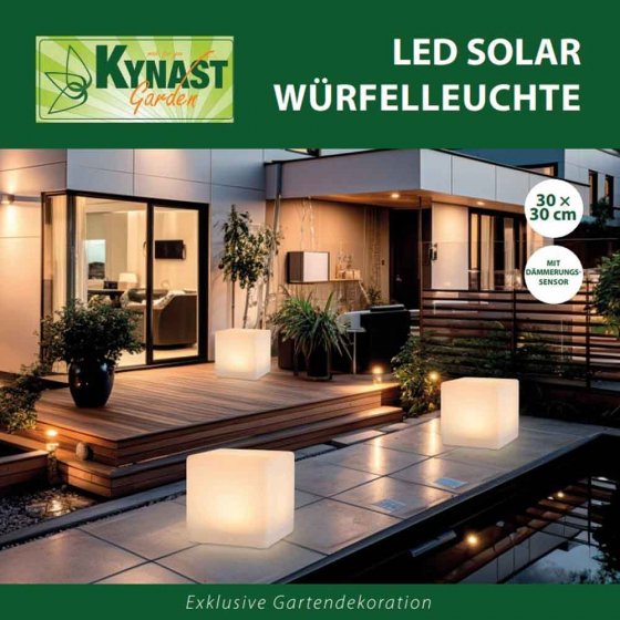 LED Solar-Würfelleuchte 2er-Set 