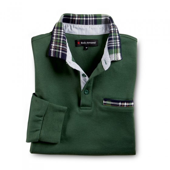 Polo interlock a.contra.,Vert L | Vert