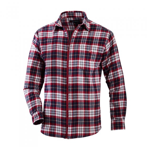 Chemise de flanelle zippée 