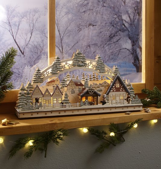 LED-Schwibbogen "Bäckerei" 