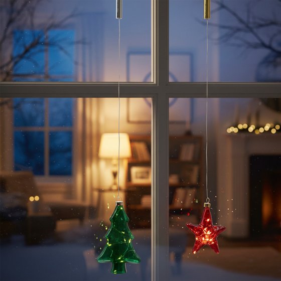 Étoile en verre à LED