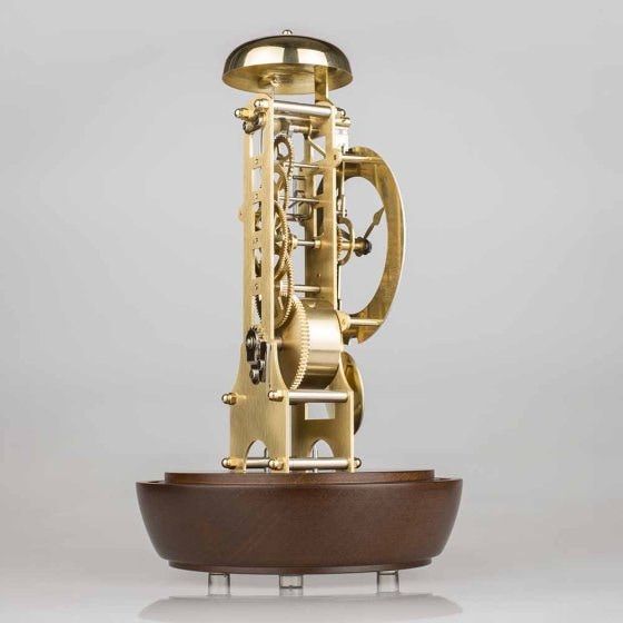 Edle Tischuhr Glocke Braun