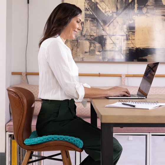 Sitzkissen mit Wabenstruktur