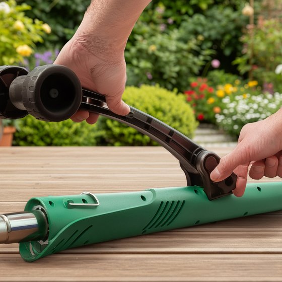 Elektrischer Unkrautvernichter mit Rollen 