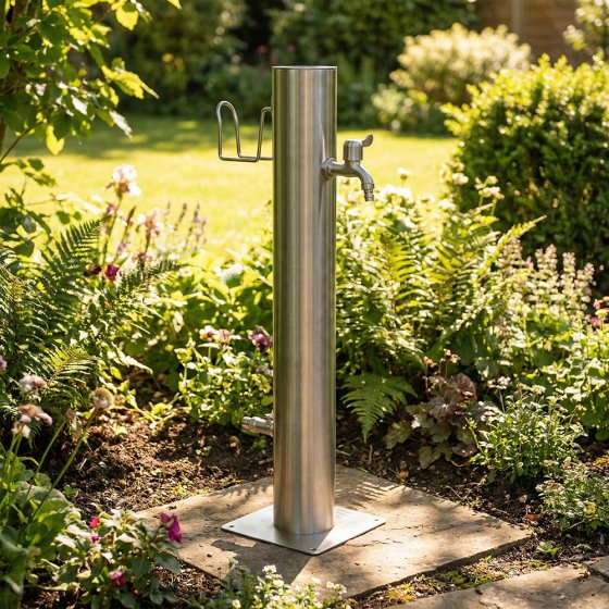 Edelstahl-Wasserzapfsäule 
