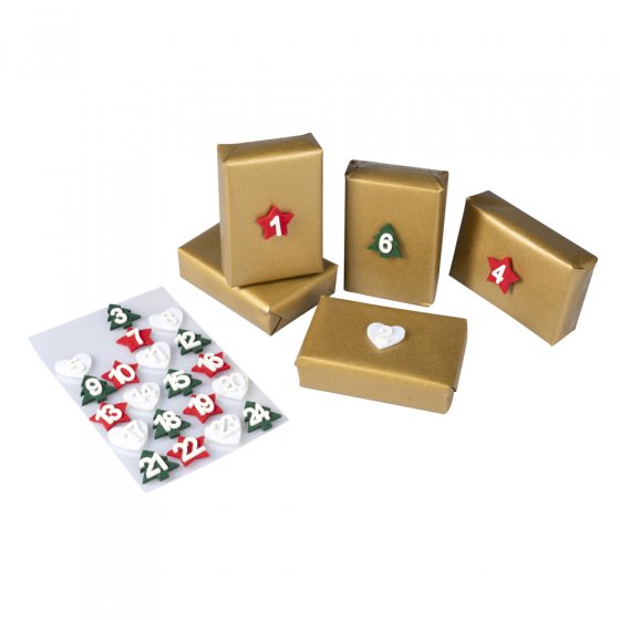 Filzsticker "Adventskalender"