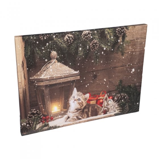LED-Bild "Katze Lisa"