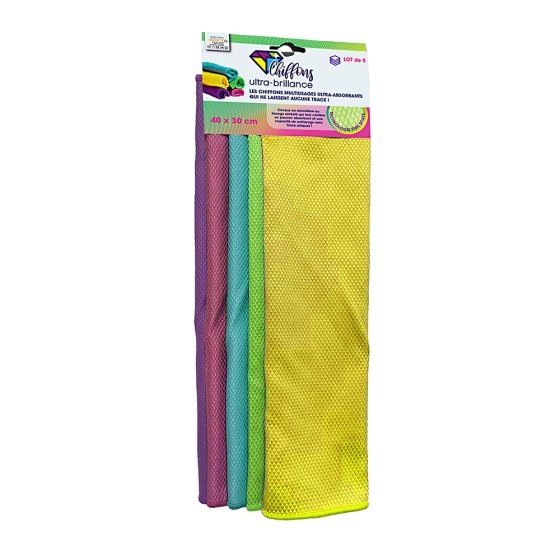 Chiffons en microfibre alvéolés 