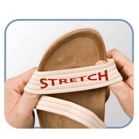 Aerosoft® Stretch-Sandale 42 | Schwarz