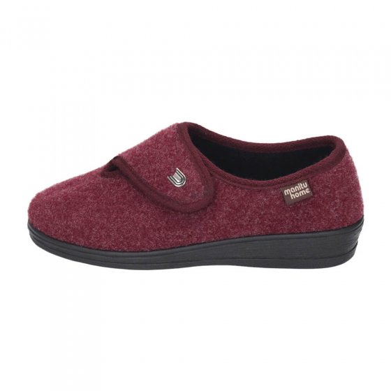 Chaussons femme en feutre, avec patte auto-agrippante