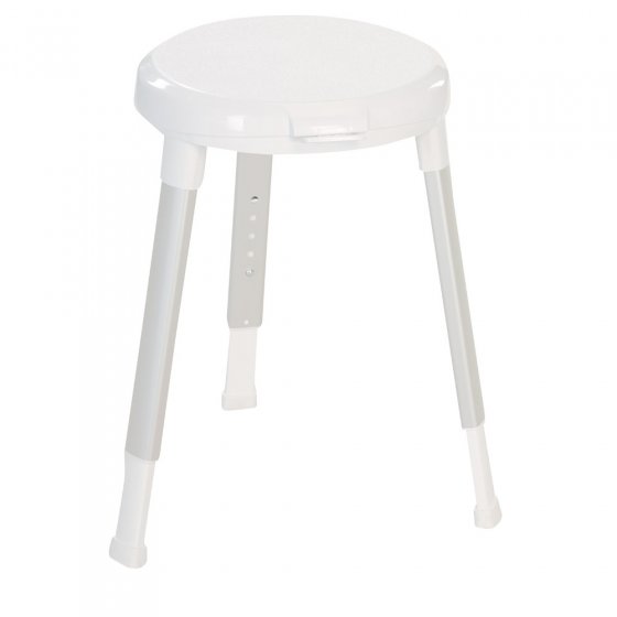 Tabouret de douche à assise rotative 