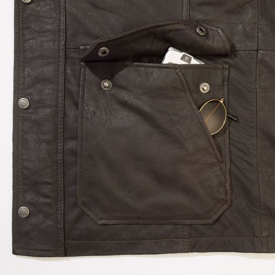 Veste en cuir agneau 
