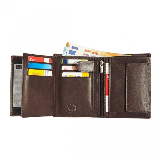 Sicherheitsgeldbörse aus Büffelleder 