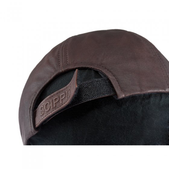 Casquette à visière en cuir « Scippies » 