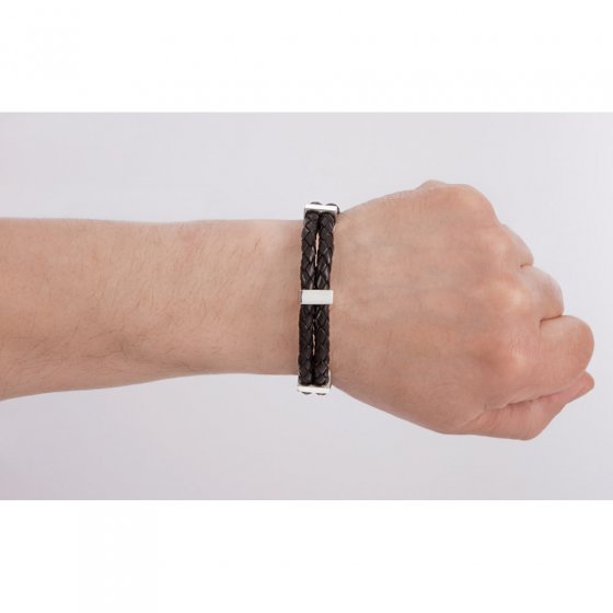 Lederarmband mit Magneten 