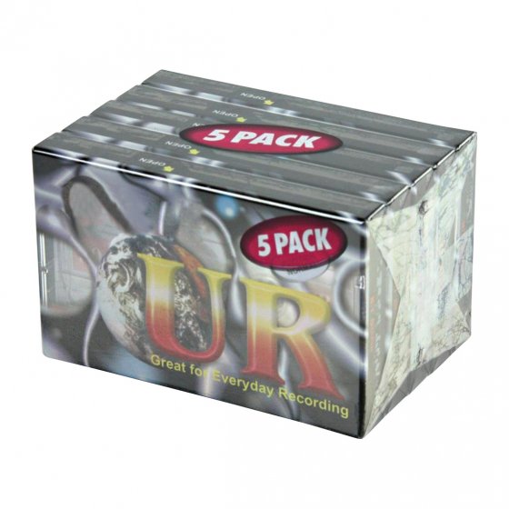 Audiokassetten 90min 5er-Pack