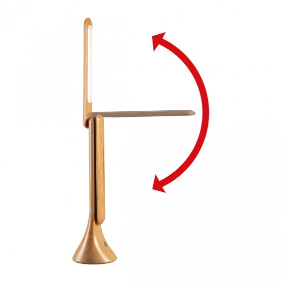 Lampe portative imitation bois