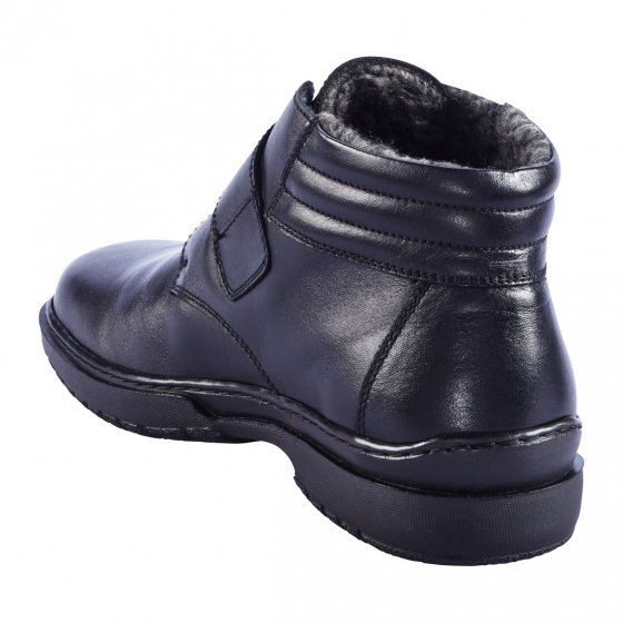 Winter-Klettstiefel, schwarz 45 | Schwarz