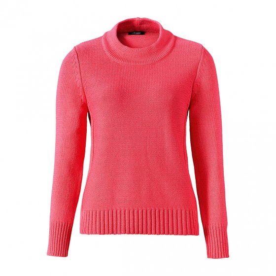 Damen-Pullover mit kleinem Stehkragen 