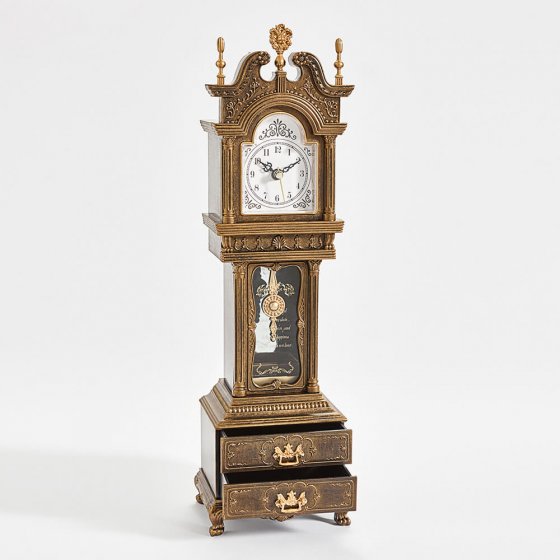 "Horloge de grand-mère"  avec boîte à musique 