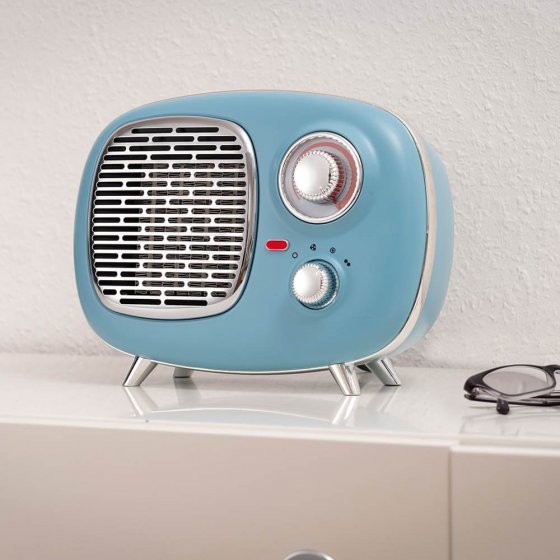 Keramikheizlüfter im Retro-Design