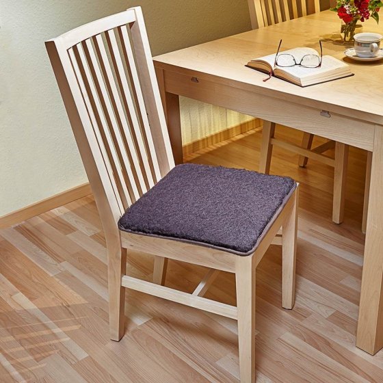 Schurwoll-Stuhlkissen 2er-Set